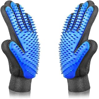 Pawsing Pet Grooming Glove, Blue