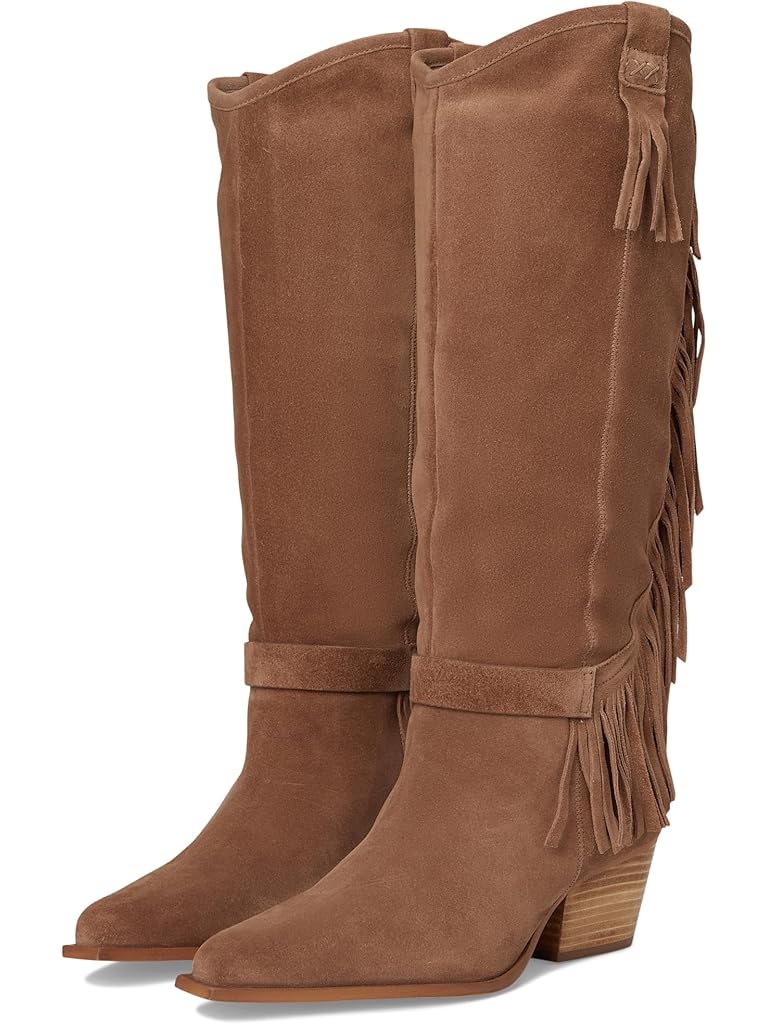 Brown Free People Faith Fringe Western Boots