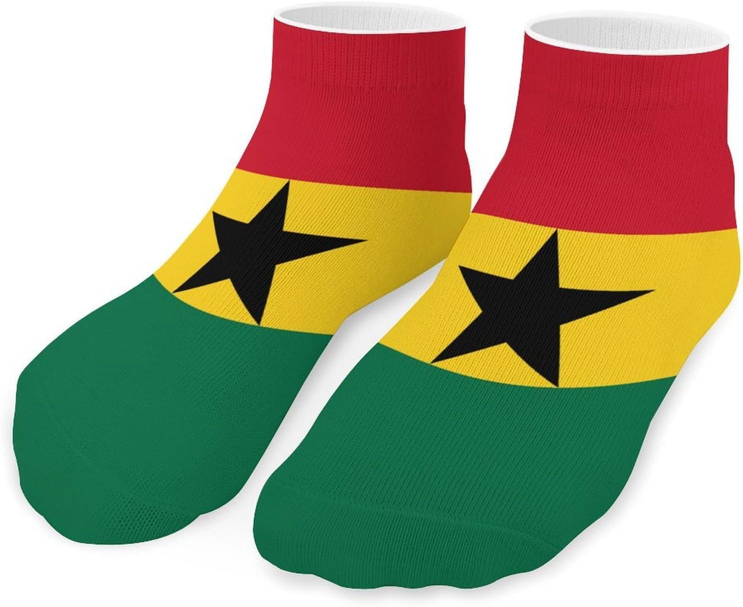 Ghana Flag Ankle Socks for Men Women Low Cut Crew Sock Casual Sports Clothing