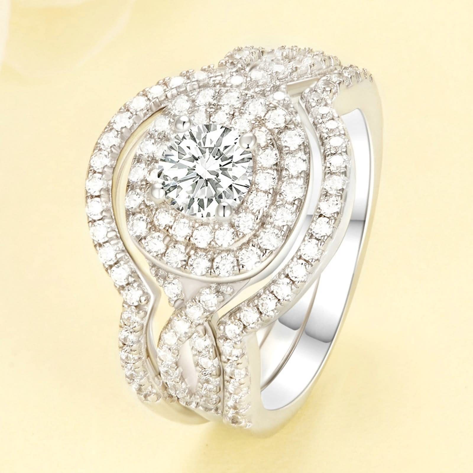 Anelli Donna Argento, Regalo Sorella Semplice Elegante Argento Sterling per San Valentino Compleanno