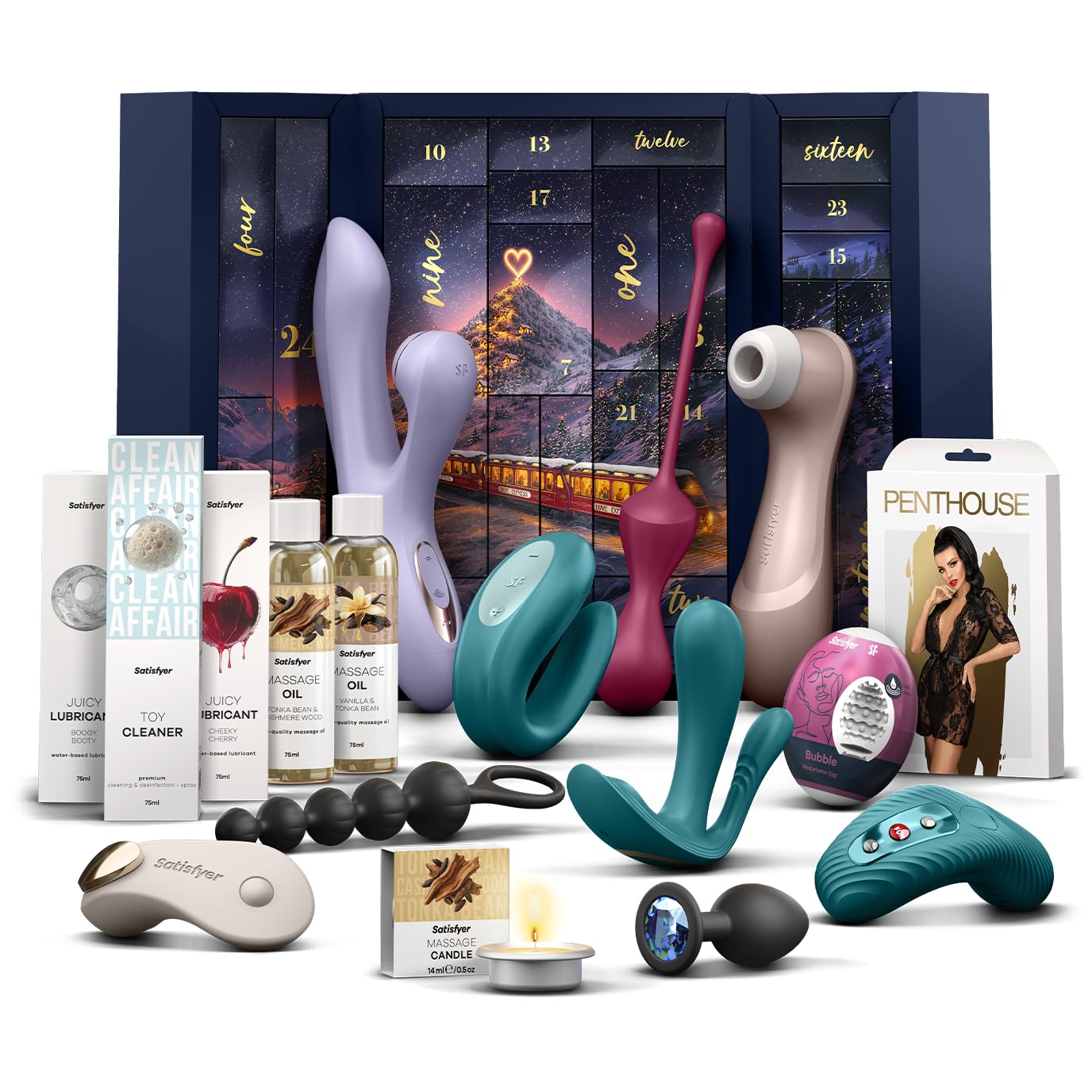 EIS Premium erotischer Adventskalender 2026 für Erwachsene Single und Paare | Sex Shop | Erotik Set
