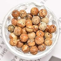 Vista 230 de 200 cuentas redondas y sueltas de cristal de cuarzo gris natural de 0.32 pulgadas (8 mm) para joyería y manualidades