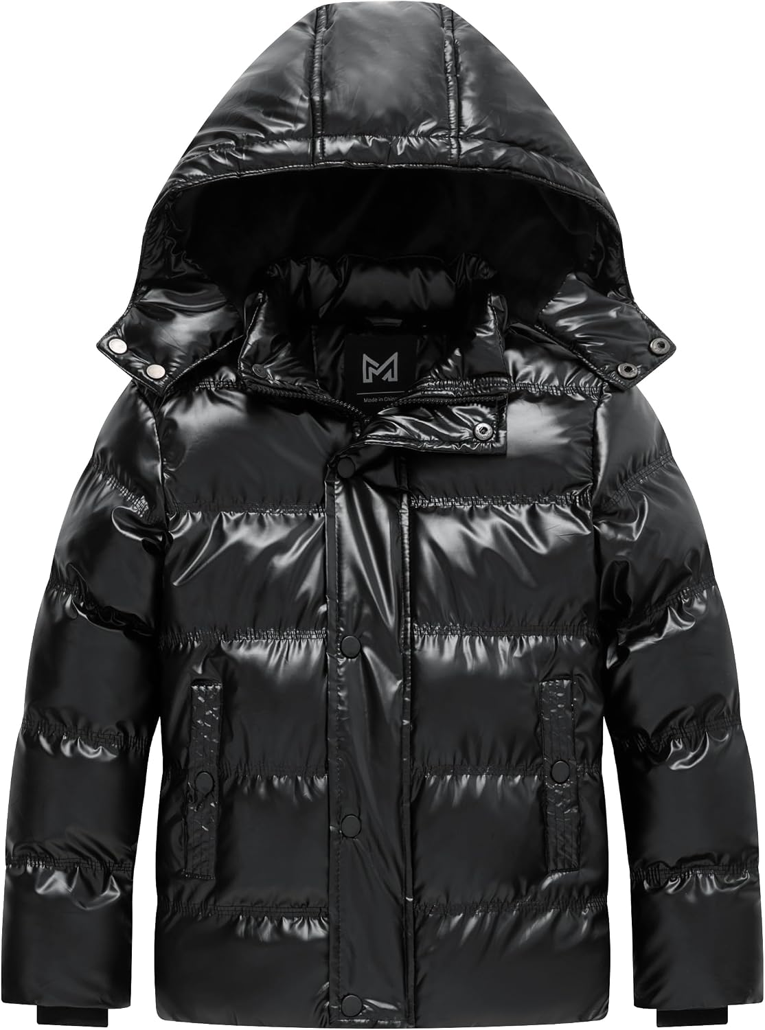 KVE Boys Hooded Puffer Jacket Windproof Warm Winter Coat