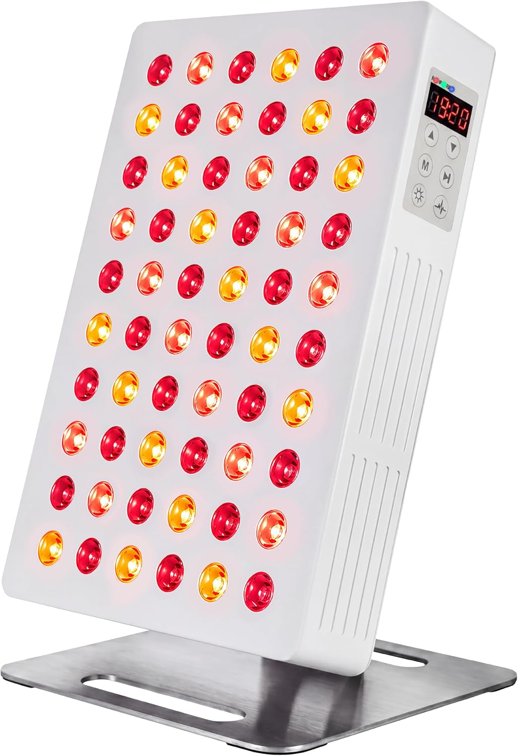 AuroraBox 60 Pro, Clinician-Backed 5 Wavelength Red Light & Near Infrared Light Therapy Panel | FCC/CE/RoHS Tested | 630 660 810 830 850nm | by Tundra Tribe (White, 60 PRO)