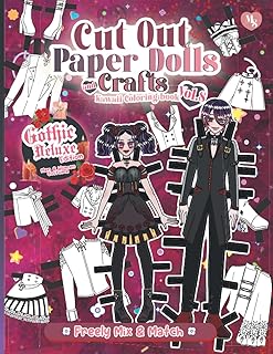 Cut out Paper Dolls and Crafts Kawaii Coloring Book: Gothic Deluxe Edition Men and Women Costume [Vol.8]: Freely Mix and Match: Fashion Paper Dolls: ... Out Paper Dolls and Crafts Kawaii The Series) - Buy now