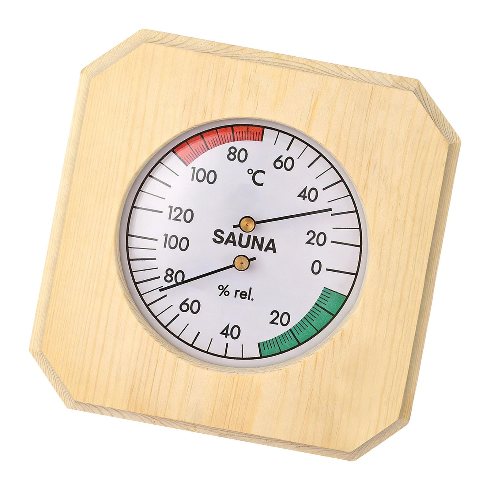 Zxfdsfdbnm Multicolor Luxury Pine Wood Sauna Thermometers Hygrometer With Option Sauna Temperature Gauges Perfect For Hotels & Wooden Steambath Thermograph