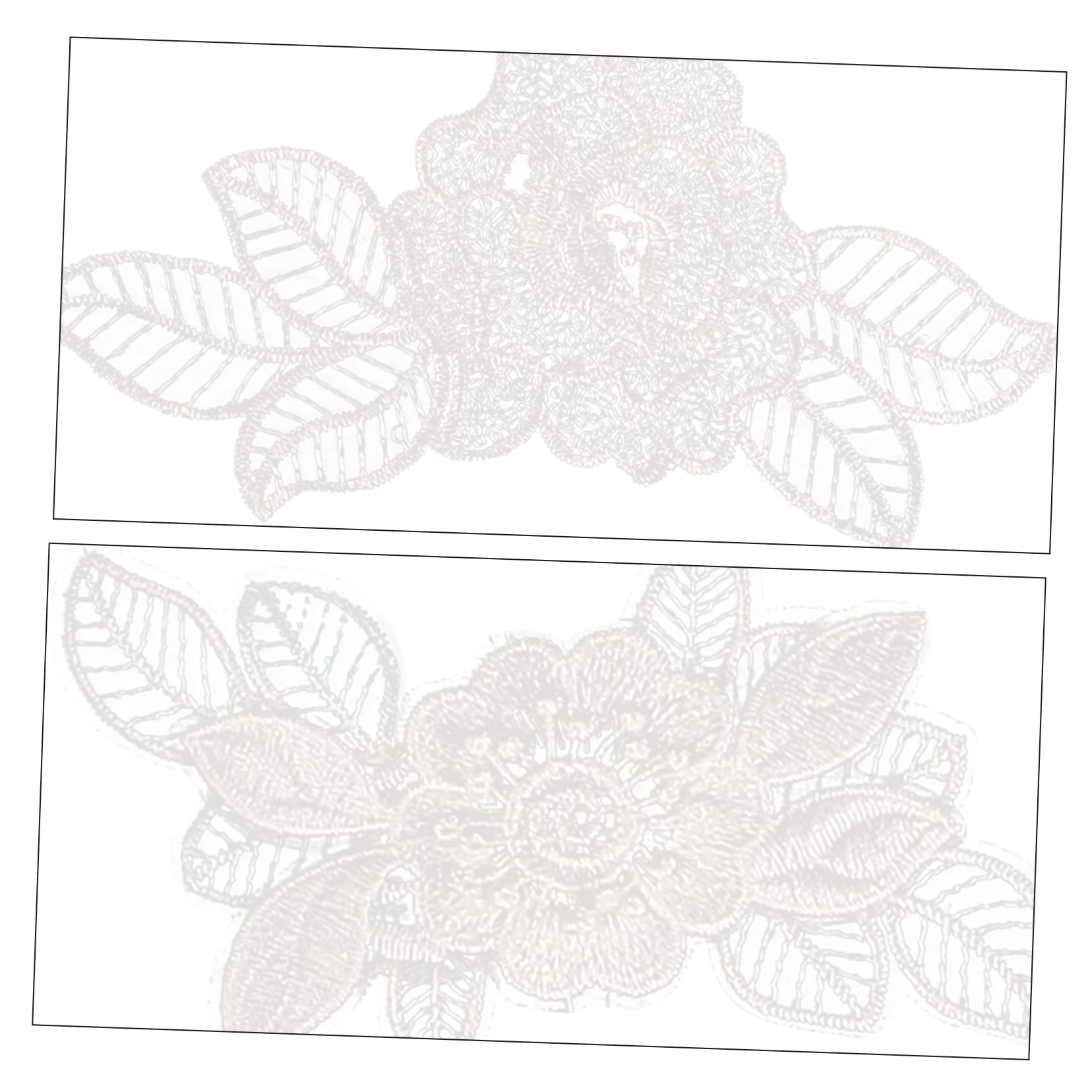 VILLCASE 36stücke Weiße Spitzenblumen Applikationen Eisen Patches Für Kleidung Dekoration Und Nähzubehör Mischstil Für Elegante Outfits Und Bastelprojekte