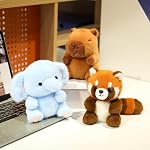Ditucu Hand Sized Elephant Stuffed Animals Cute Soft Plush Doll Small Plushies Toys Gifts for Kids Blue 5 inch