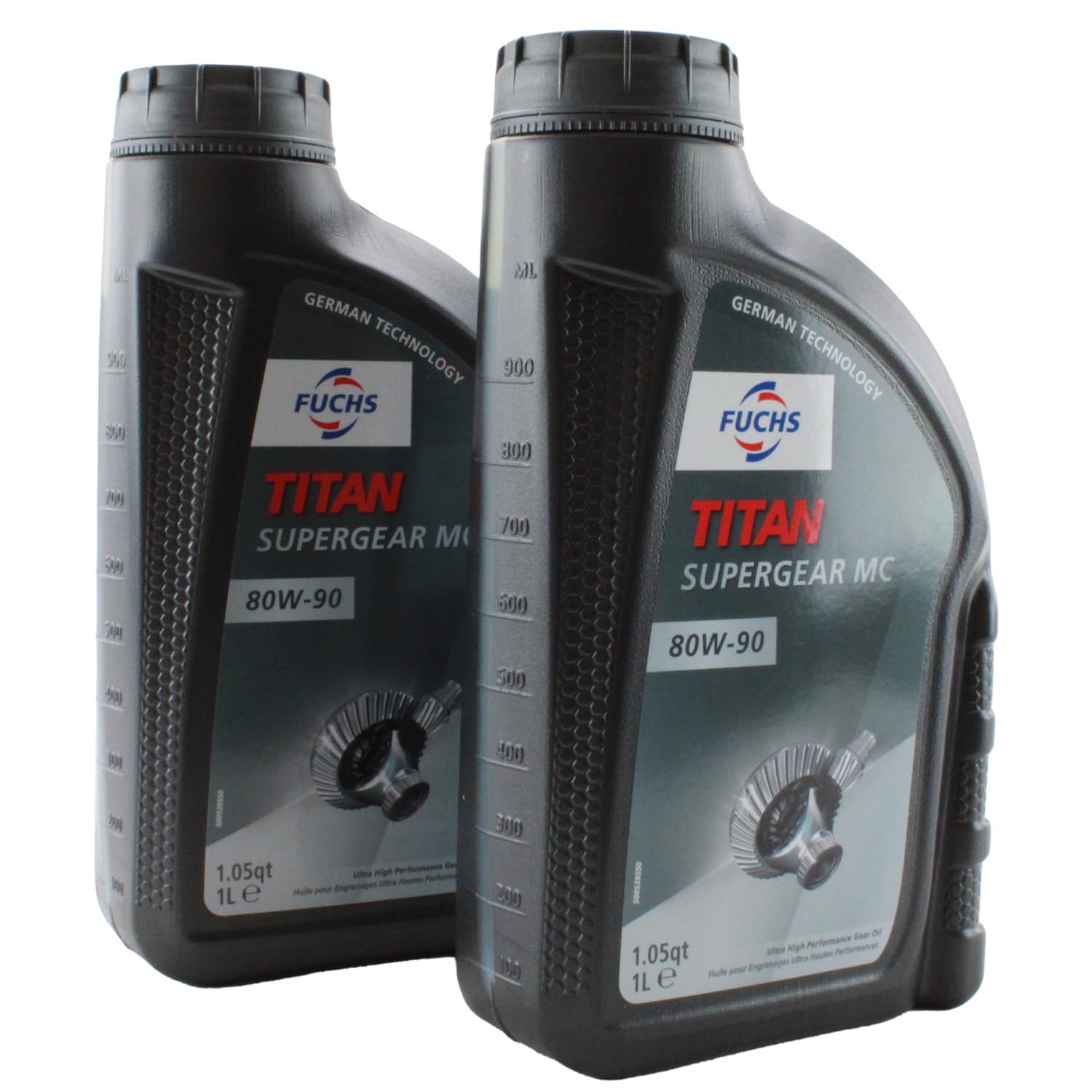 Newparts 2 Liter TITAN SUPERGEAR MC SAE 80W-90 Gear Oil (2 x 1L)