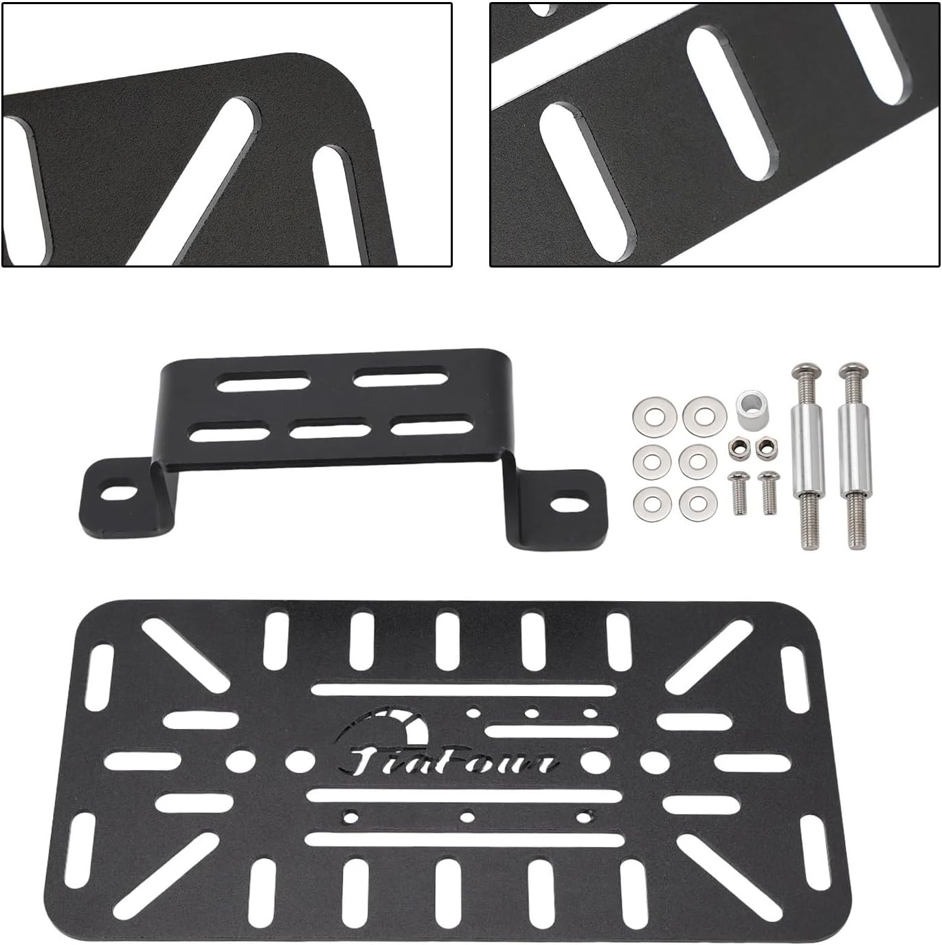 Replacement Motorcycle Luggage Rack Side Saddle Bag Mount Bracket Black for Cfmoto 450Mt 2024-2025 Left Or Right(Left)