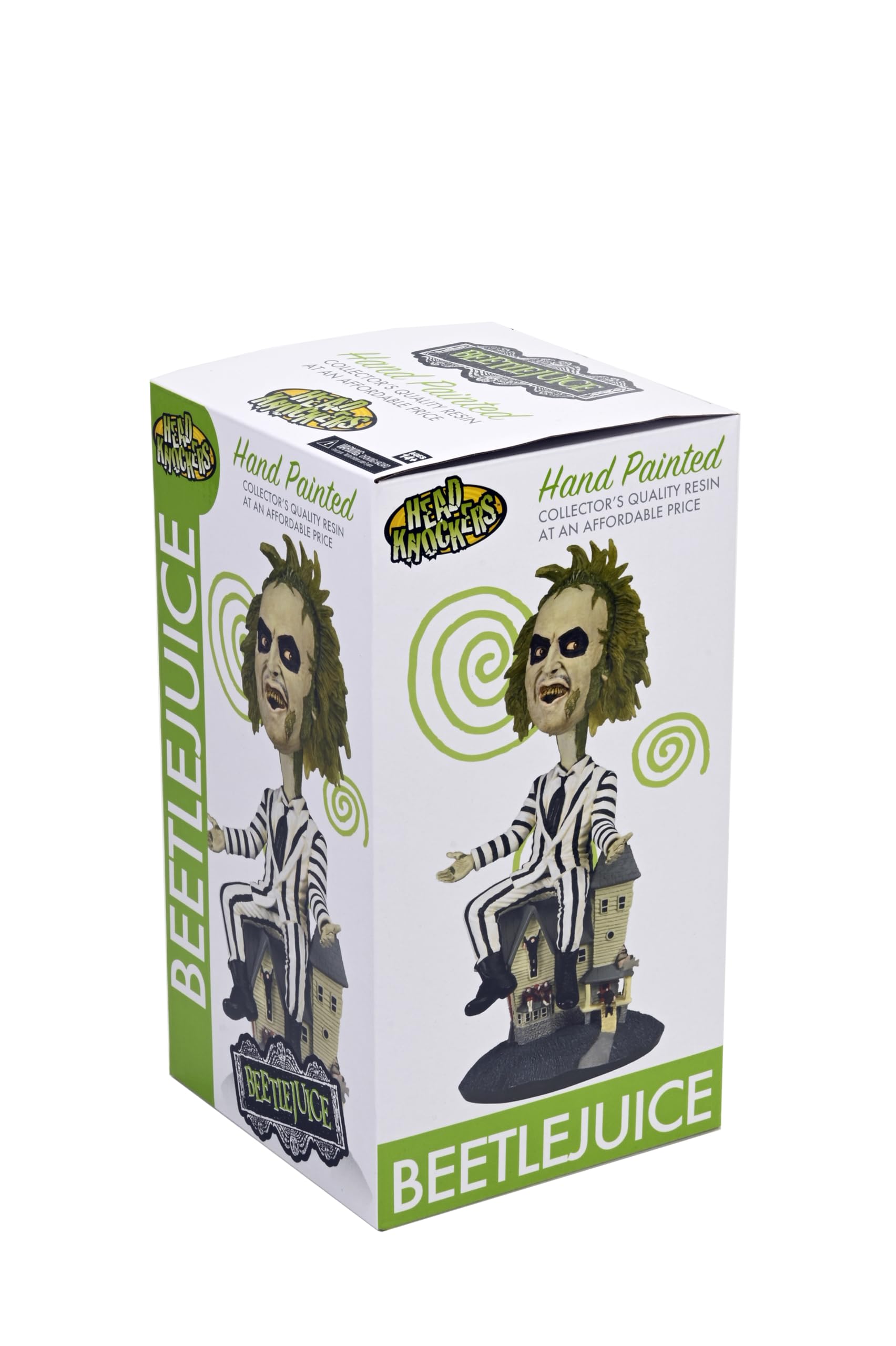 Beetlejuice 20cm cold Resin Head Knocker Bobble Head