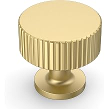Amerdeco 10 Pack Brushed Gold Cabinet Knobs