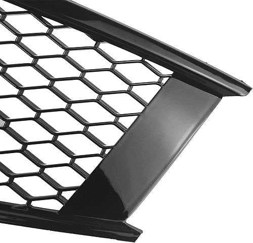 Miniatura 8 de Rejilla de parachoques delantero compatible con Infiniti 2008-2013 G37 Rejilla de parachoques de malla negro brillante