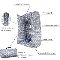 Vista 14 de Funda para carrito de compras para bebé de algodón, lavable a máquina para bebés, niños pequeños, niños o niñas, grandes (lindas)