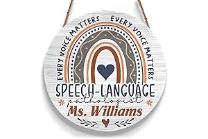 Personalized Speech Language Door Sign