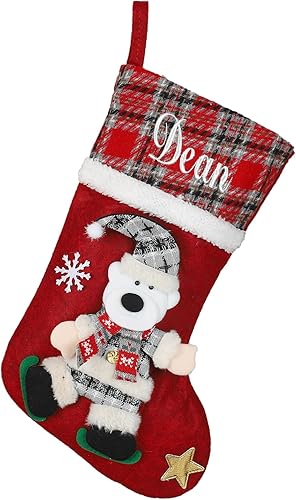 Miniatura 2 de Calcetines de Navidad personalizados, decoración de Navidad 2023, medias de Navidad personalizadas con nombre bordado para la familia, medias