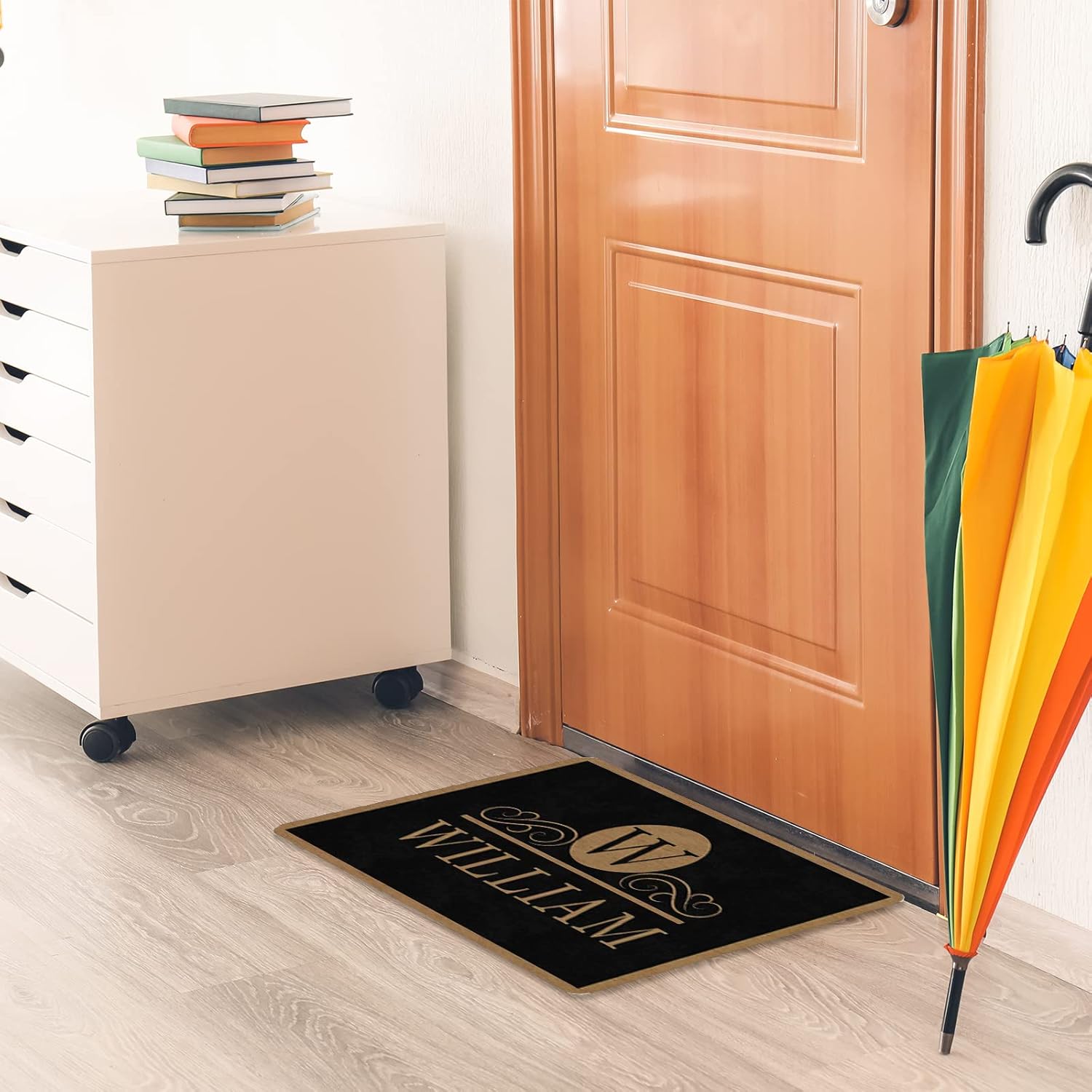 Magimagine Personalized Welcome Doormat for Home Entrance,Customized Welcome Door Rug with Name,Custom Non Slip Floor Mat New Home Gift for Friend Front Door Yard House Outdoor Decor 30 * 18In