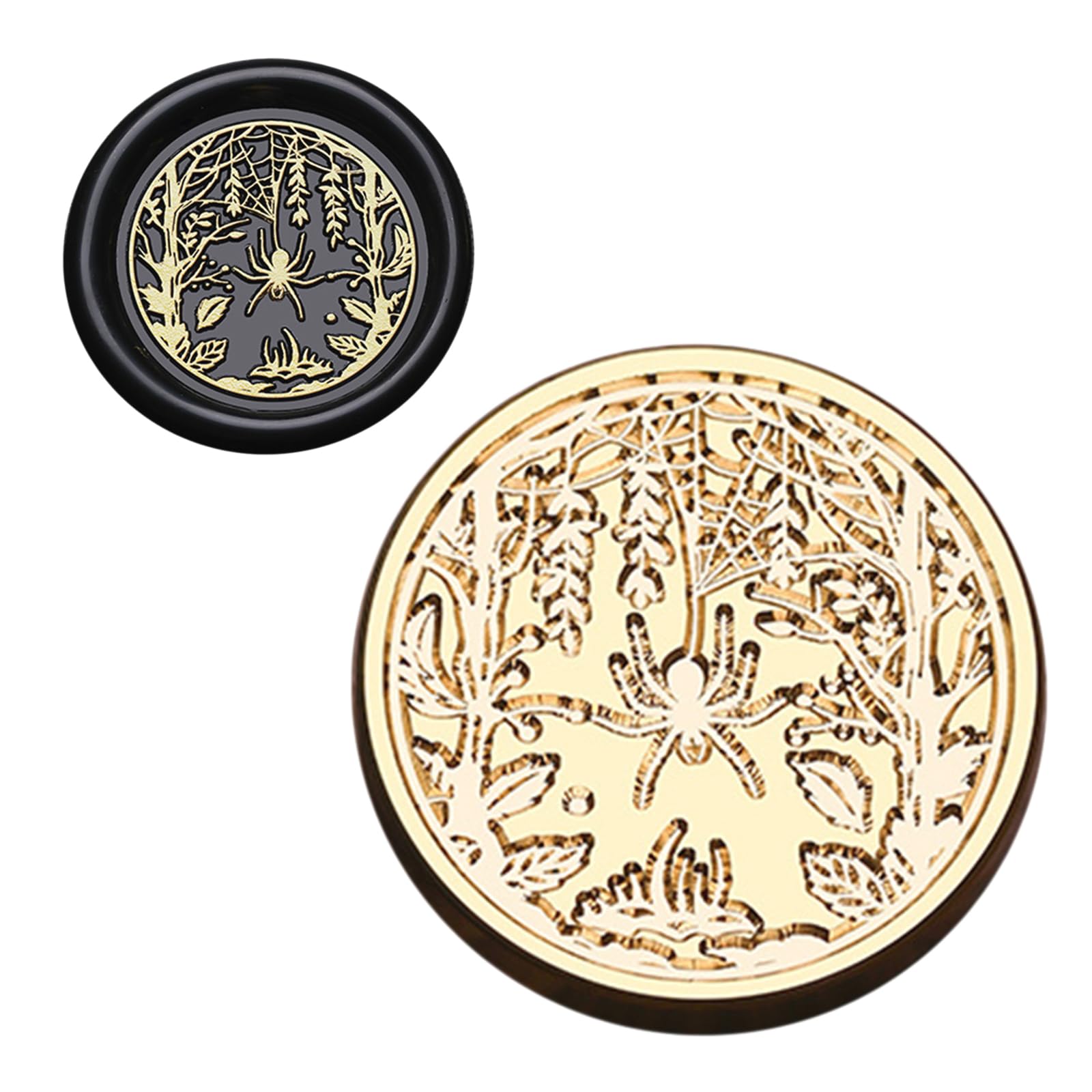 oringnat Halloween Series Waxed Seal Stamp Witch Sealing Waxed Stamp for Invitation Envelopes Cards Scrapbooking