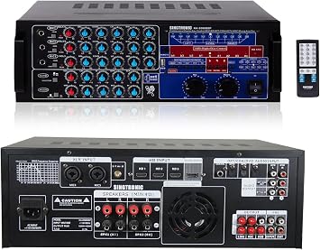 SINGTRONIC KA-2000DSP 3000W Professional Karaoke Mixing Amplifier | HDMI, Bluetooth, DSP Equalizer & Recording | DJ/KJ Digital Sound System