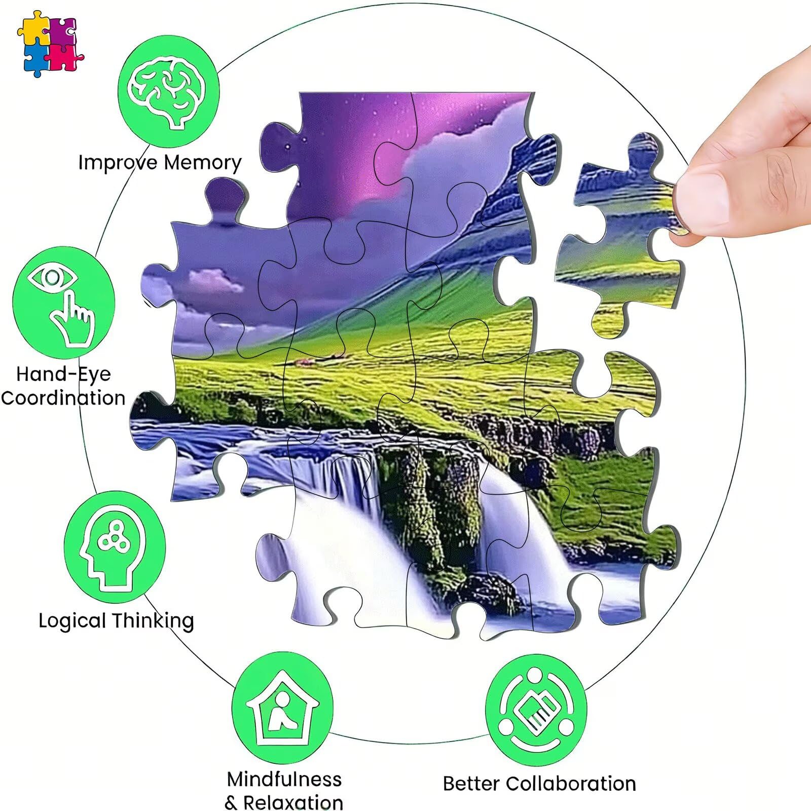 Puzzle 6000 elementów, jesienny łańcuch góry puzzle 6000 elementów dorośli i dzieci, wysokiej jakości artystyczna łamigłówka, 179,5x105,5 cm klasyczna gra puzzle dla dorosłych, prezent dla mężczyzny