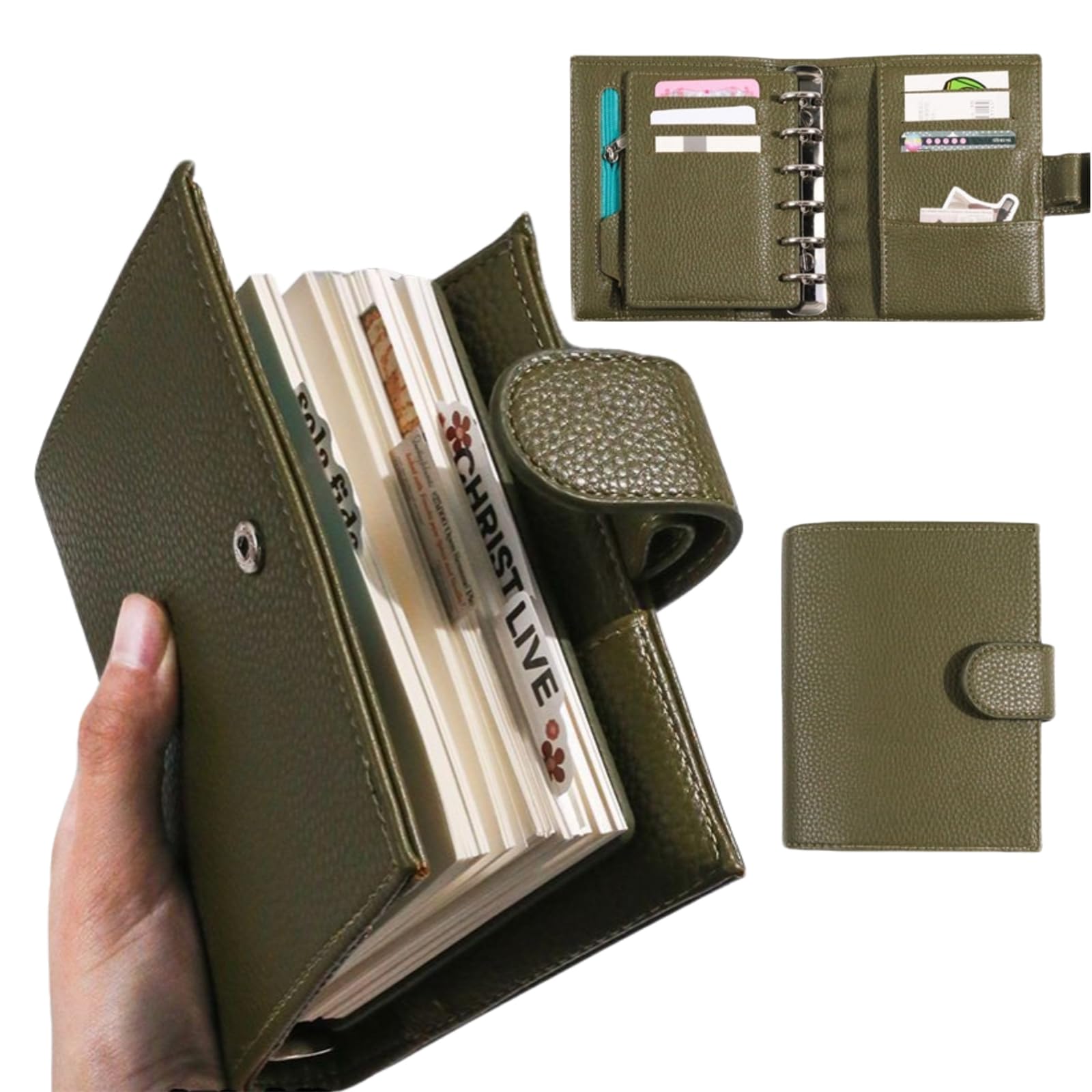 Amazon | 【Laxewzul】システム手帳 ビジネス手帳 ヴィンテージ ソフト