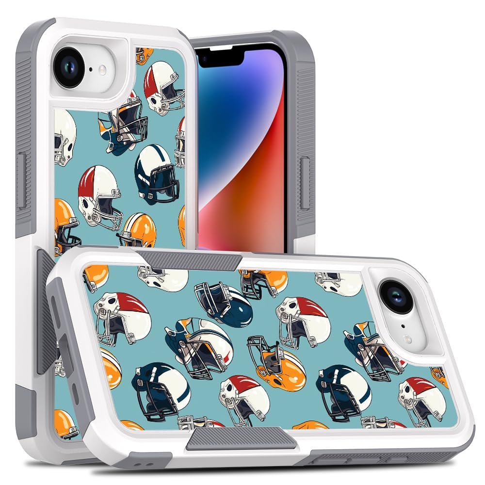 Candykisscase Case for iPhone 16E, Unique Sports Design Shock-Absorption Hard PC and Inner Silicone Hybrid Dual Layer Armor Defender Case for iPhone