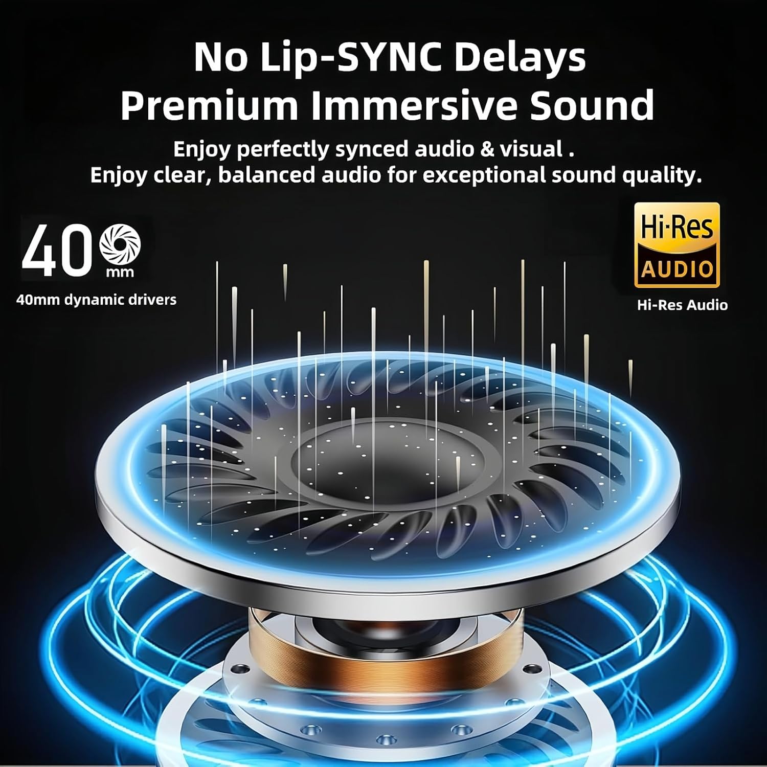 Wireless TV Headphones, 2.4G And Bluetooth 5.3 Dual Mode Elderly TV Wireless Headset, No Lip-sync Delay Over-ear Loud Headphones, Elderly Friendly With Transmitter Dock, Support Optical/USB/RCA/BT - Image 2