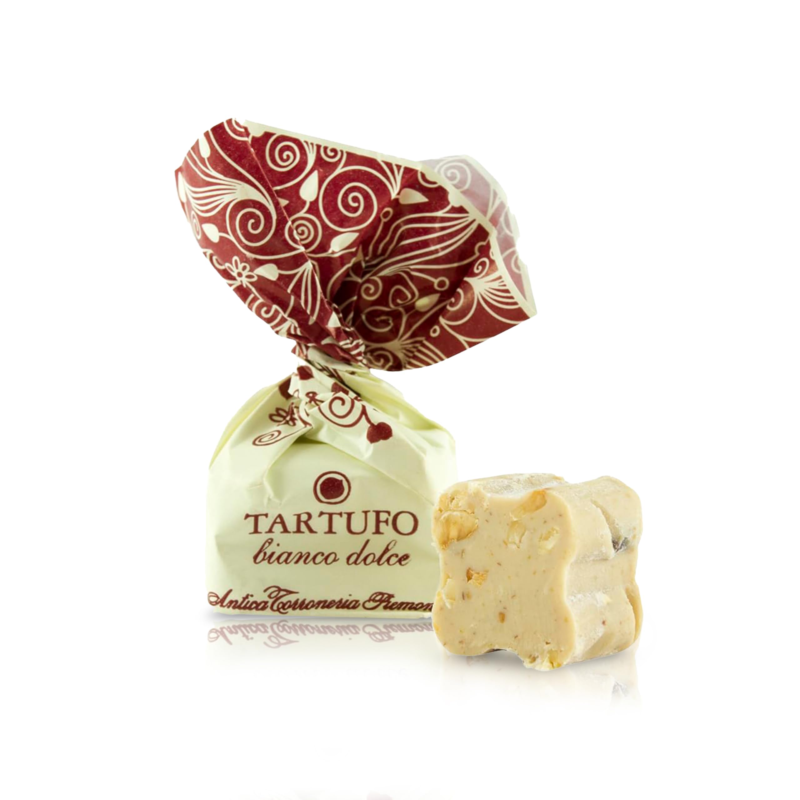 Antica Torroneria Piemontese Tartufi Dolci White, 1kg – Feinste exquisite Italienische Trüffelpralinen, Glutenfrei & Köstlich, Ideal als Edle Geschenkidee - 70 Stück, je 14g