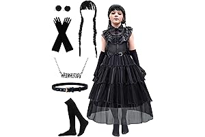 Wednesday Addams Costume Dress Up Set: An Enchanting Transformation for Girls
