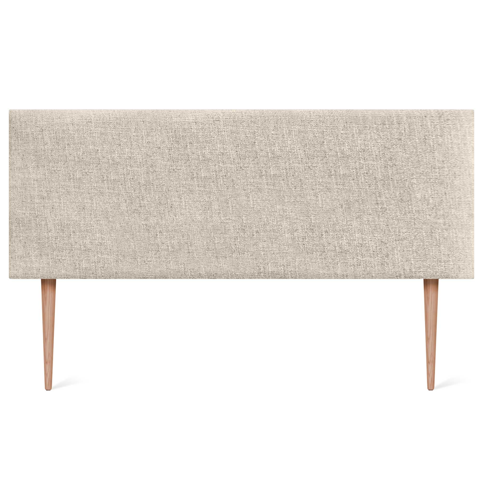 DHOME Cabecero de Lino Natural Liso Cabezal Tapizado Cama Dormitorio Moderno Top Trending (Lino Natural, 160x105cm con Patas (Camas 150/160))