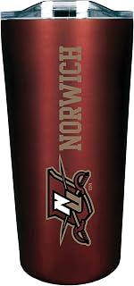 The Fanatic Group Norwich University Double Walled Soft Touch Tumbler, Design-3 - Burgundy