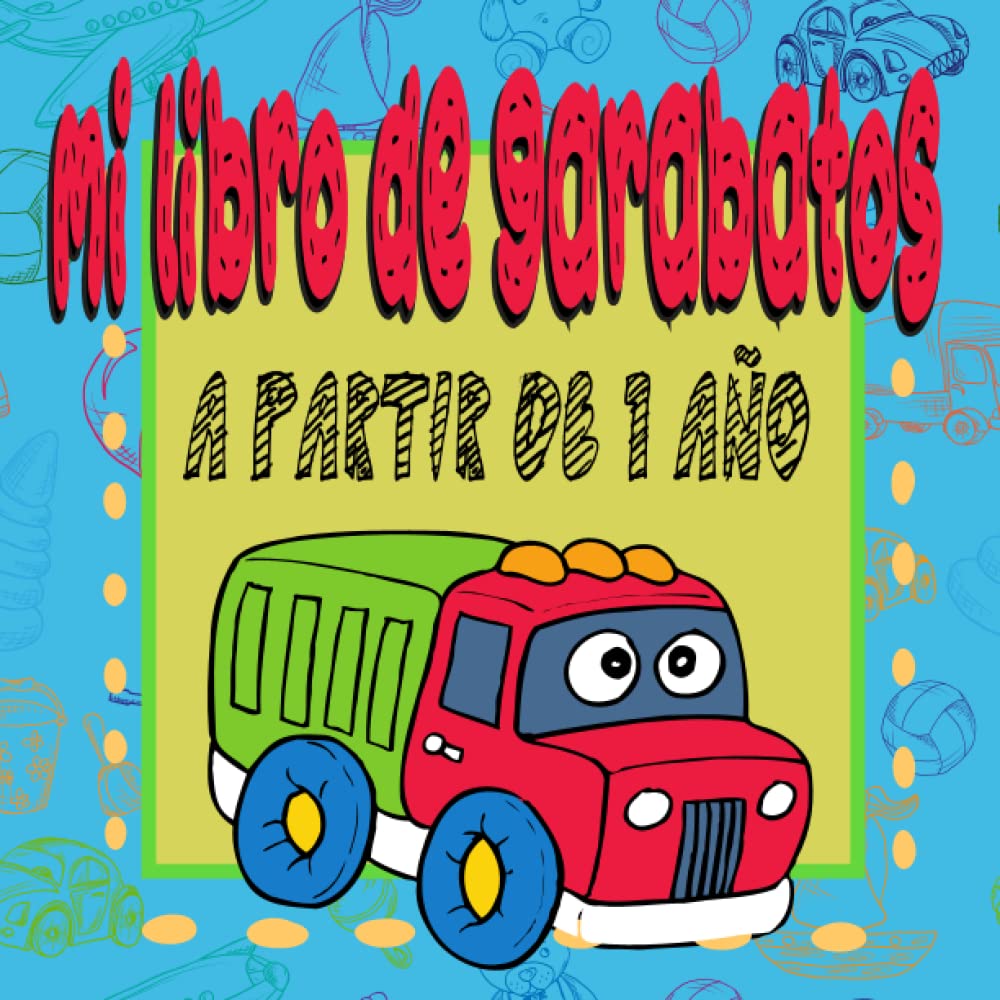 Livre de coloriage pour bébé dès 1 an avec 50 camions simples