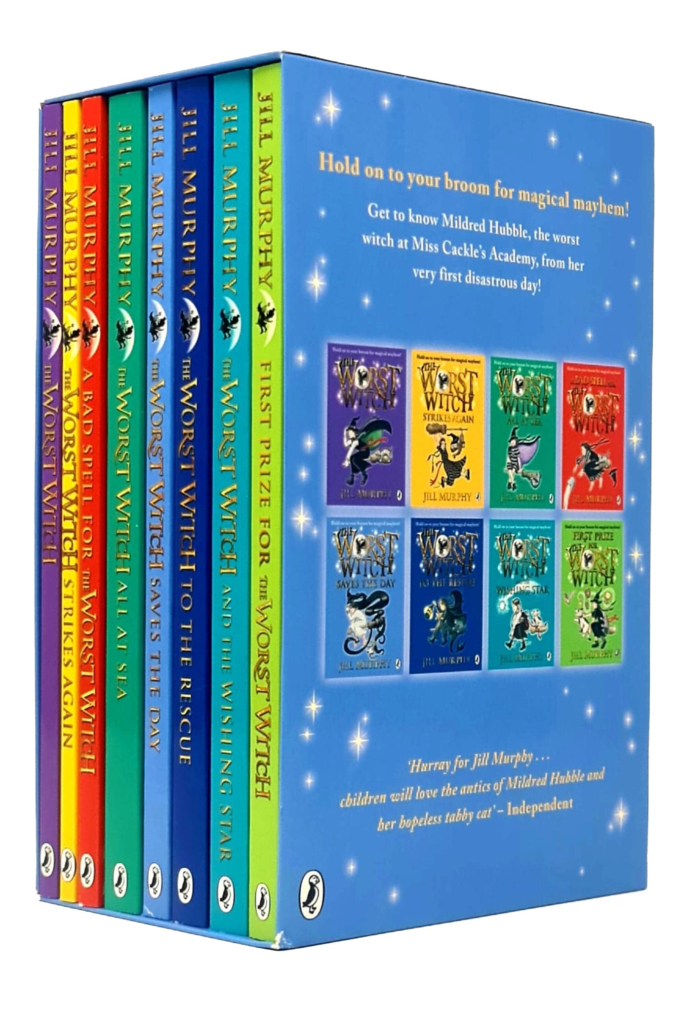 The Worst Witch Complete Adventures Collection 8 Books Box Set By Jill Murphy( Worst Witch, To the Rescue, Strikes Again, All at Sea , A Bad Spell, Witch and The Wishing Star & First Prize)