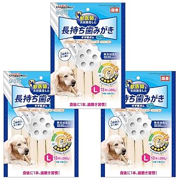 takemonさま確認用 ホワイデント 長持ち歯みがき ギザ棒ガム L ( 13本入×10セット