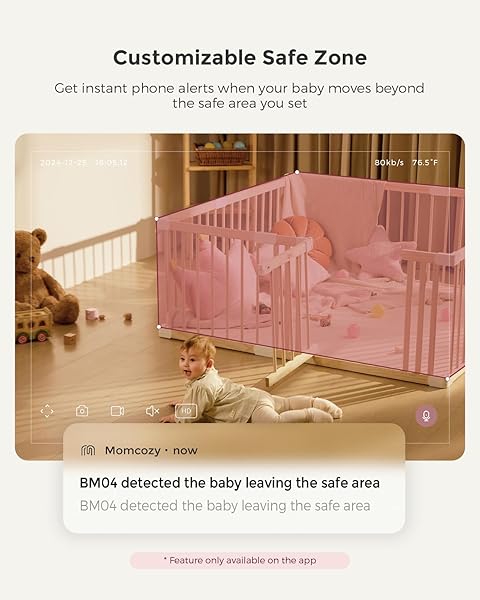 Momcozy BM04 Smart WiFi Baby Monitor 4