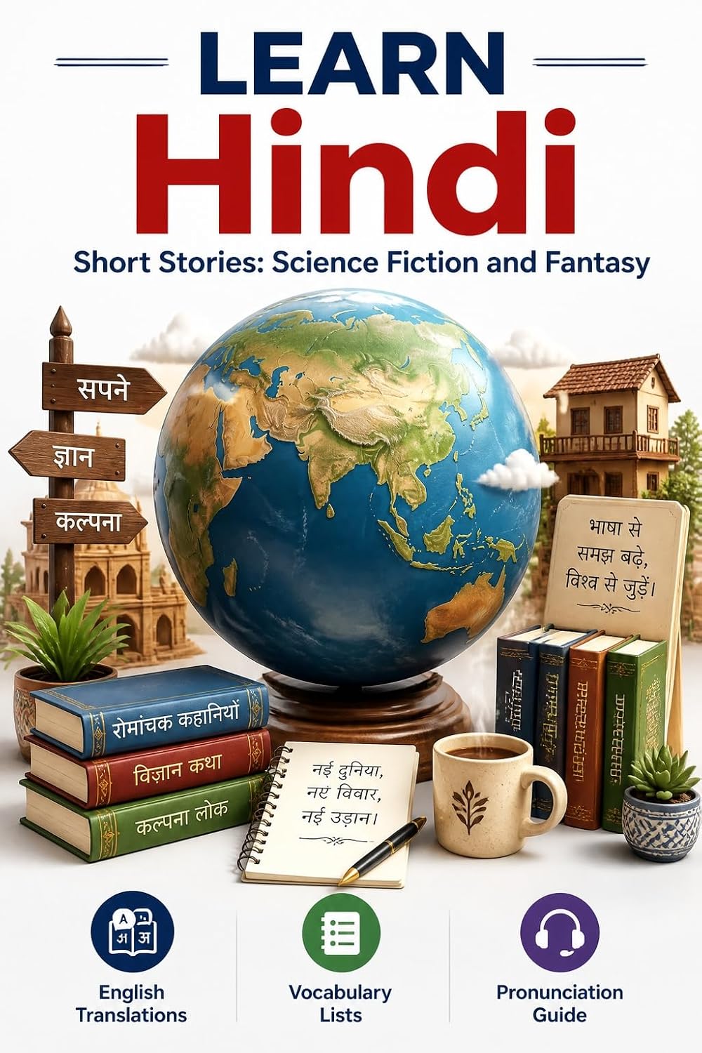 Hindi Short Stories: Science Fiction and Fantasy: Learn Hindi with English Translations | Vocabulary | Pronunciation Guide | English Meaning (Hindi Short Stories for Language Learners Book 9)