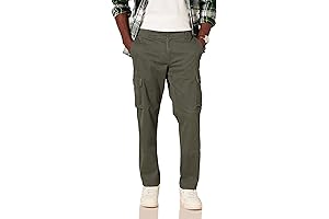 Men's Straight-Fit Stretch Cargo Pants for Ample Room and Enhanced Comfort