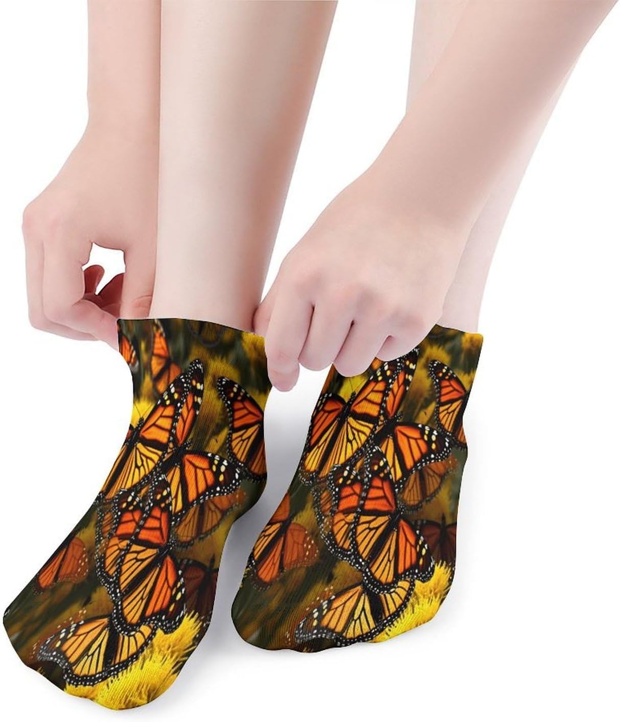 Monarch Butterflies Ankle Sock Low Cut Socks Tube Socks for Sports