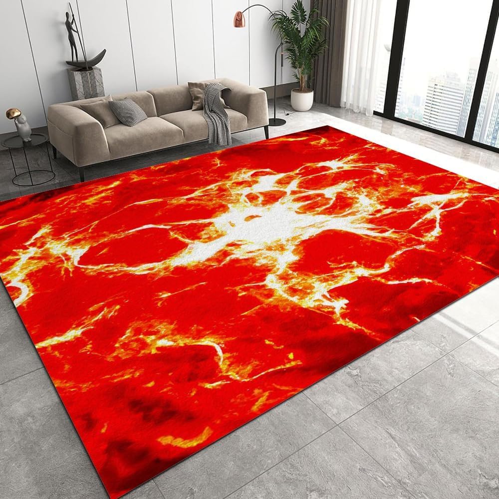 Tapis chambre ado abstrait moderne pour espace bureau et dressing 120x160cm