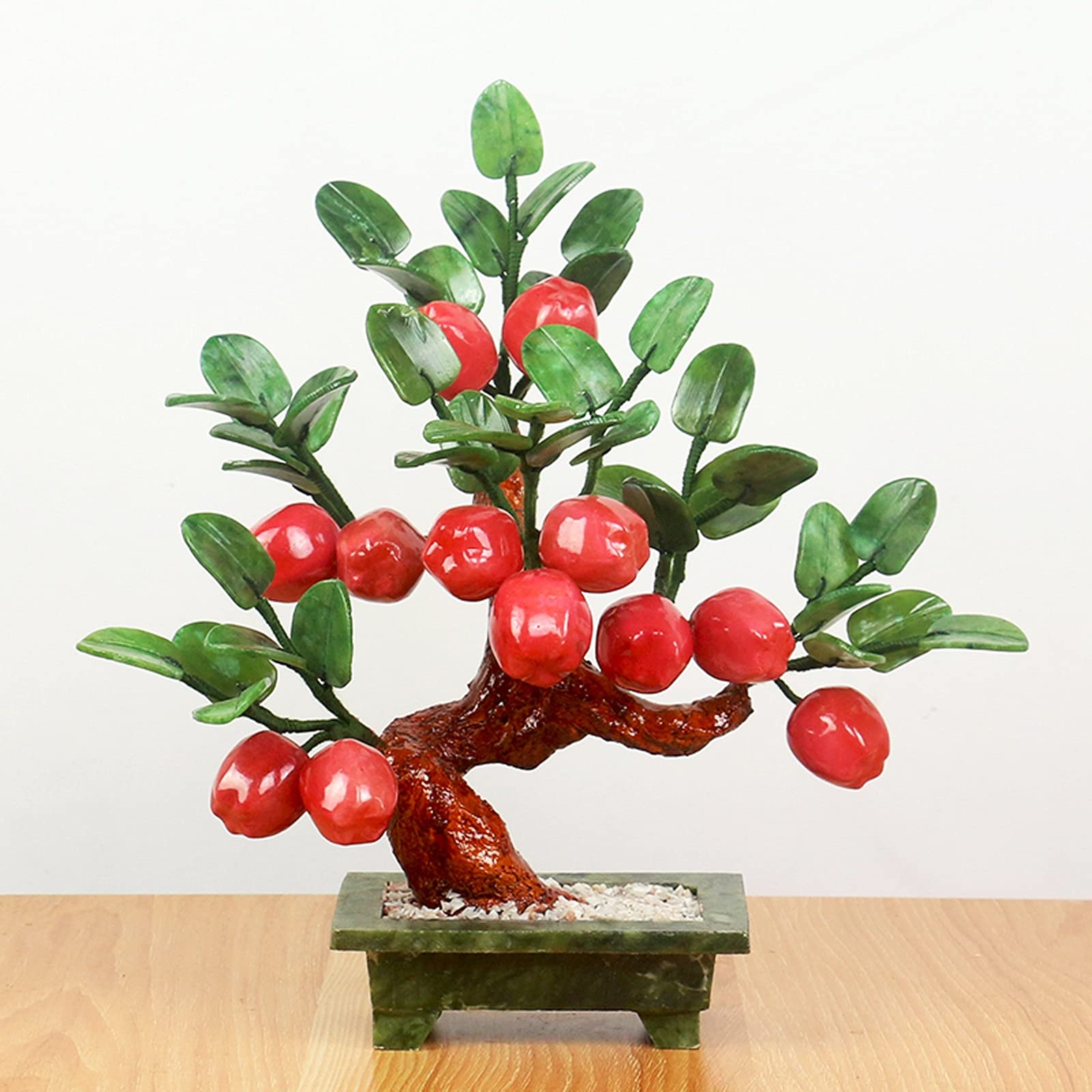 WDSOPK Pine Artificial Bonsai Tree Artificial Bonsai Tree Artificial Green Planting Jade Tree Ornaments for Home Office Decor Desktop Display