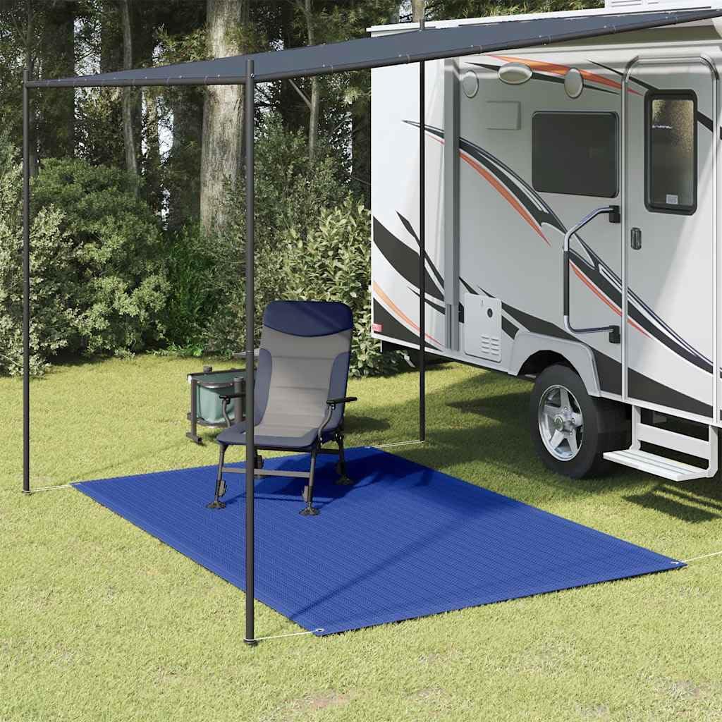 Teenpull Tent Rug 200 x 300 cm, Blue, Durable HDPE Fabric for Camping, Caravan, Patio, Breathable, Waterproof, Outdoor Use