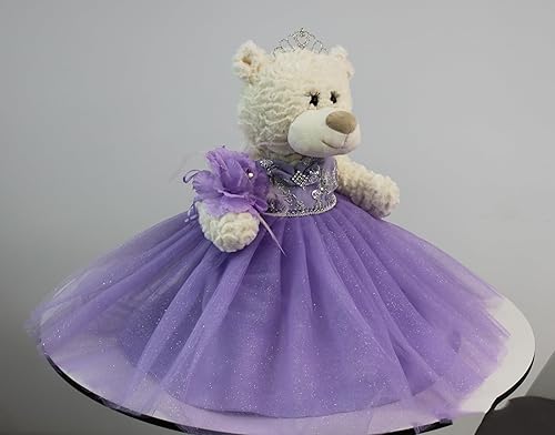 Miniatura 2 de 20 pulgadas Quince Anos Quinceanera Last Doll Osito de peluche con vestido (pieza central) B16631-5 (Lavanda1)