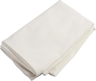 Funda de repuesto para silla de playa para tumbona de patio, 120 x 45 cm, tela de poliéster de larga duración para reclinable, pícnic, pesca, sillas al aire libre y jardín (color blanco)