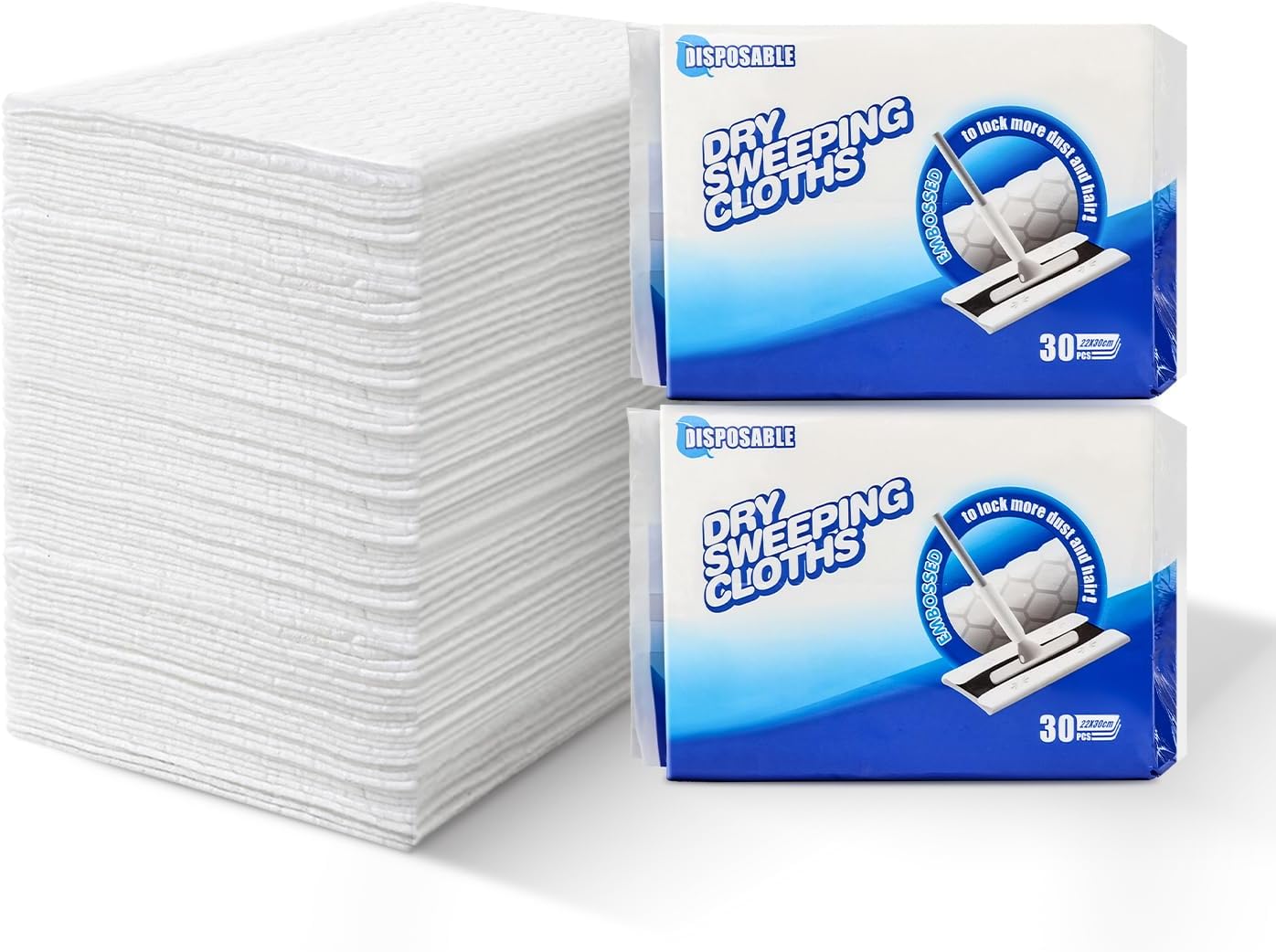 Disposable Mop Refills Dry Sweeping Pad for Floor Mop Sweeping Cloths Multi Surface Refills, 240 Count.