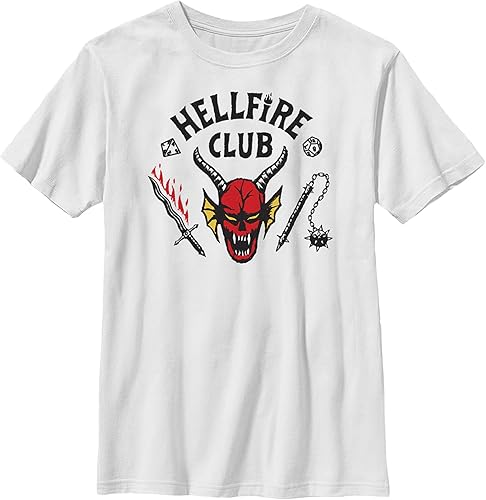 Boy's Stranger Things Welcome to The Hellfire Club T-Shirt