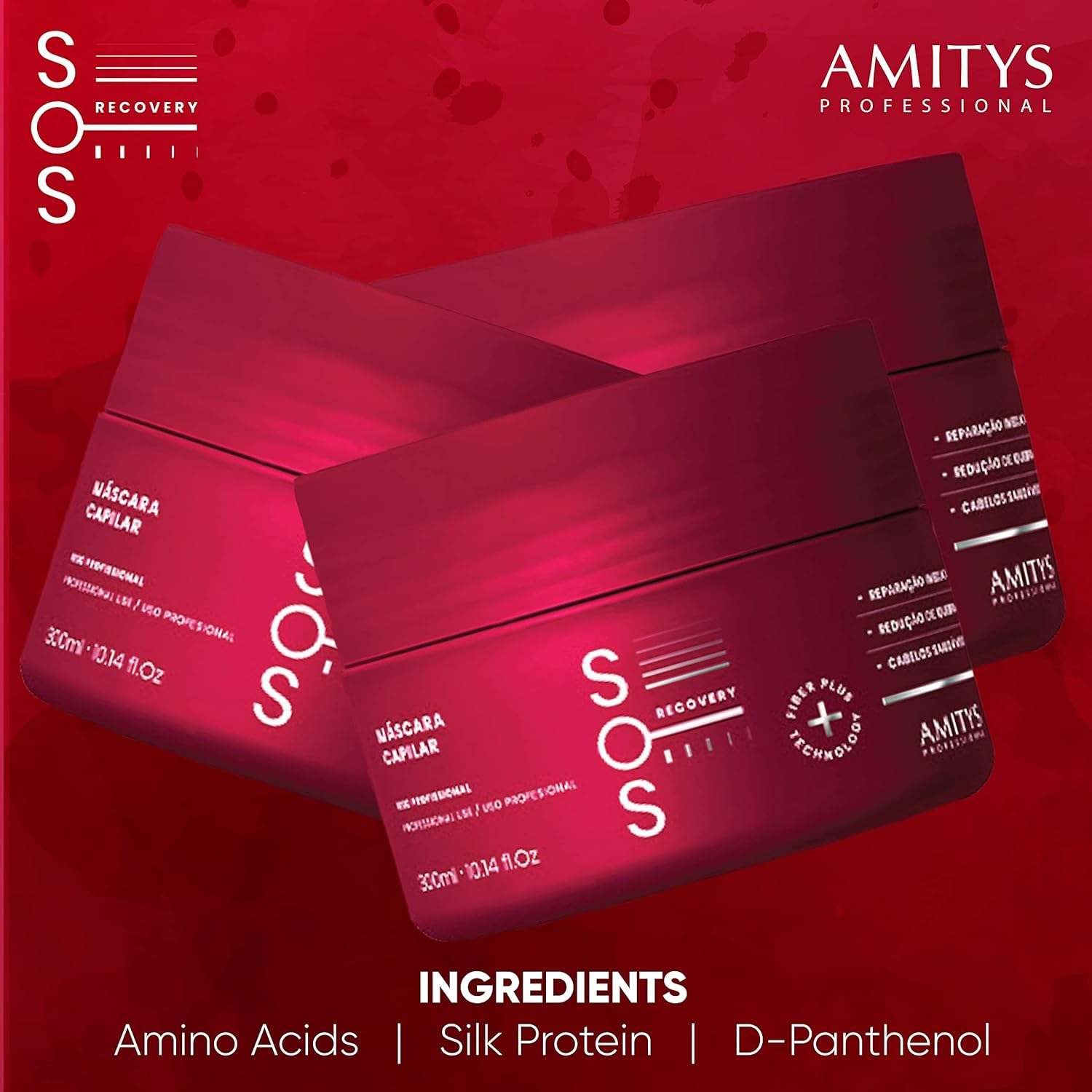 Amitys SOS Recovery Hair Mask 250g Amino Acid, Silk protein D-Panthenol, Protects Damaged Hair Fiber Repair, Capillary Strengthening