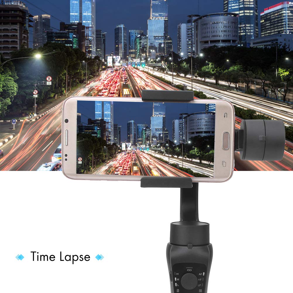 Stabilizzatore per Telefono Portatile a Tre Assi con Rotazione di 330°, per Vlogger - Design in Materiale ABS