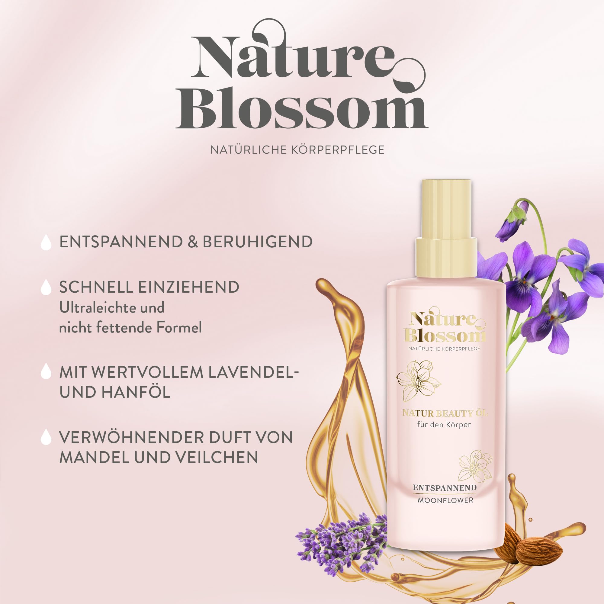 Moonflower Relaksujący naturalny olejek kosmetyczny 75 ml