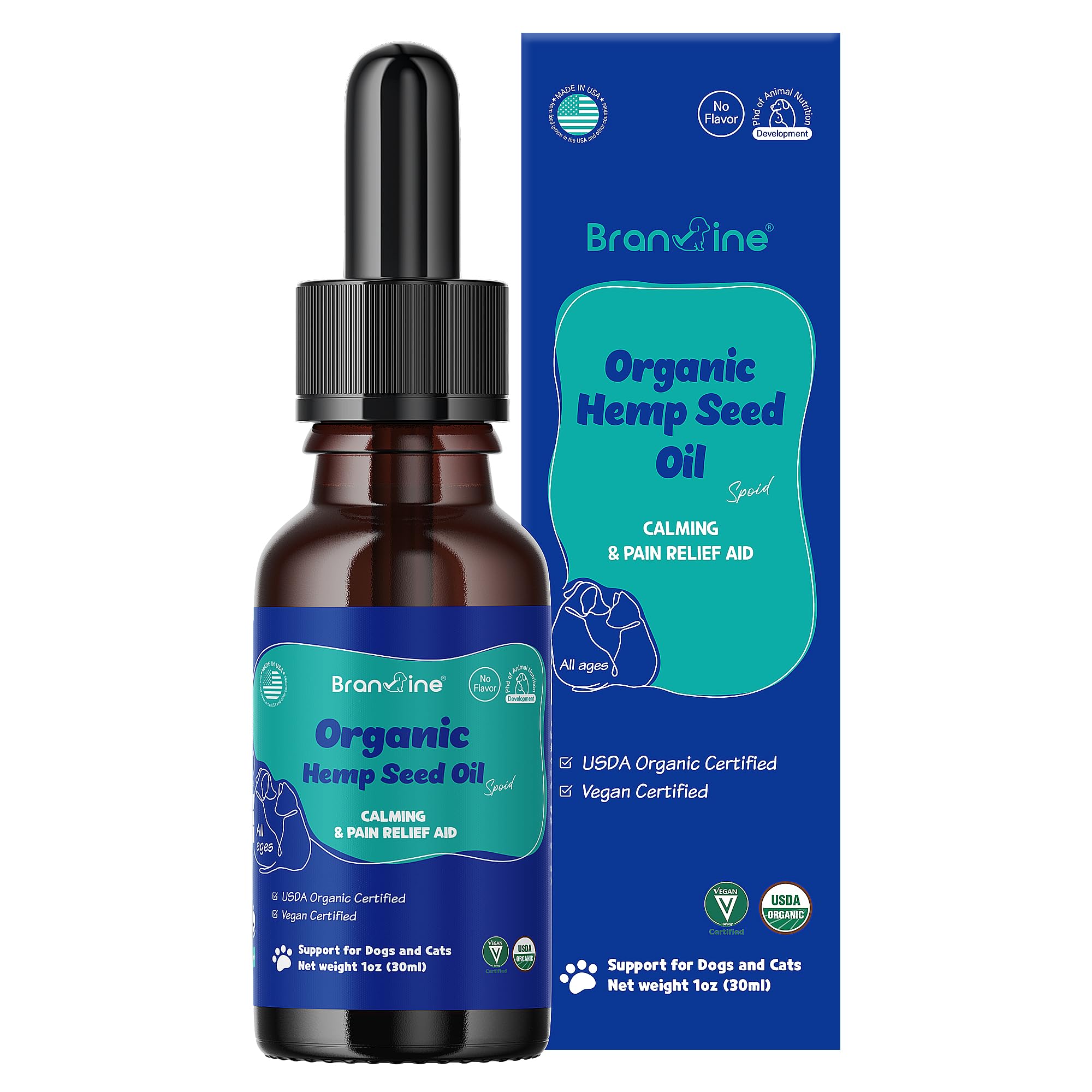 Branvine Pet Hemp and Hemp Seed Oil