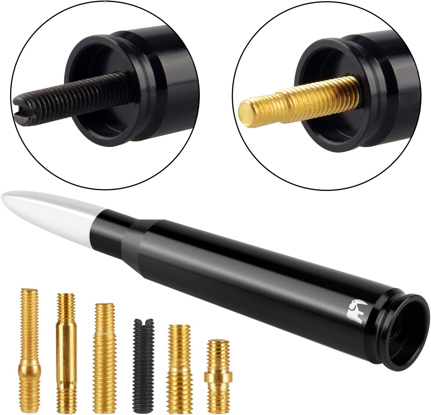 ONE250 Bullet Style Antenna, Compatible with Toyota Tundra All Models - Will fit Any Tundra TRD Packages, XK30/XK40, XK50, Double Cab, CrewMax, SR5, 1794 Edition, TRD or TRD Pro (Whisper White)